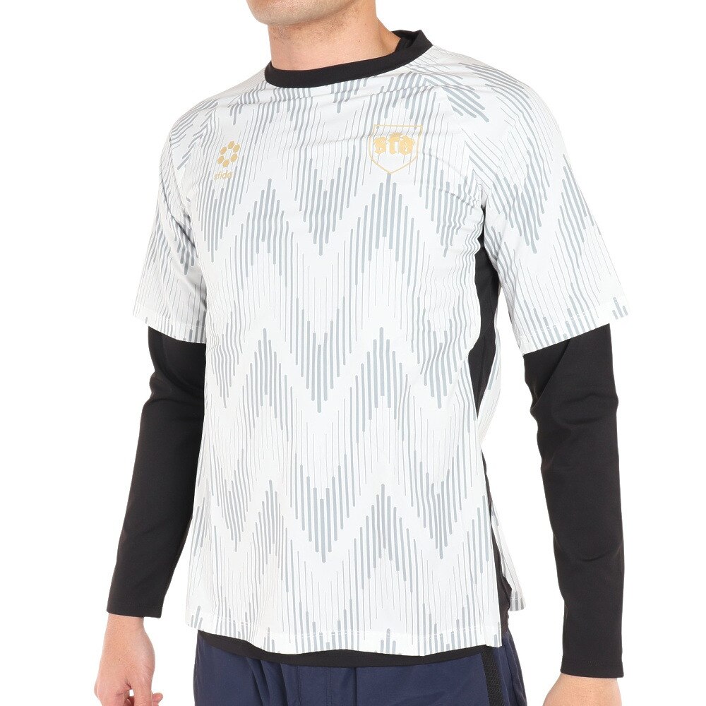 スフィーダ｜サッカー フットサルウェア Noiser Thermotectハイブリッドトレーニングトップ SA-21512 WHT -  スポーツ用品はスーパースポーツゼビオ
