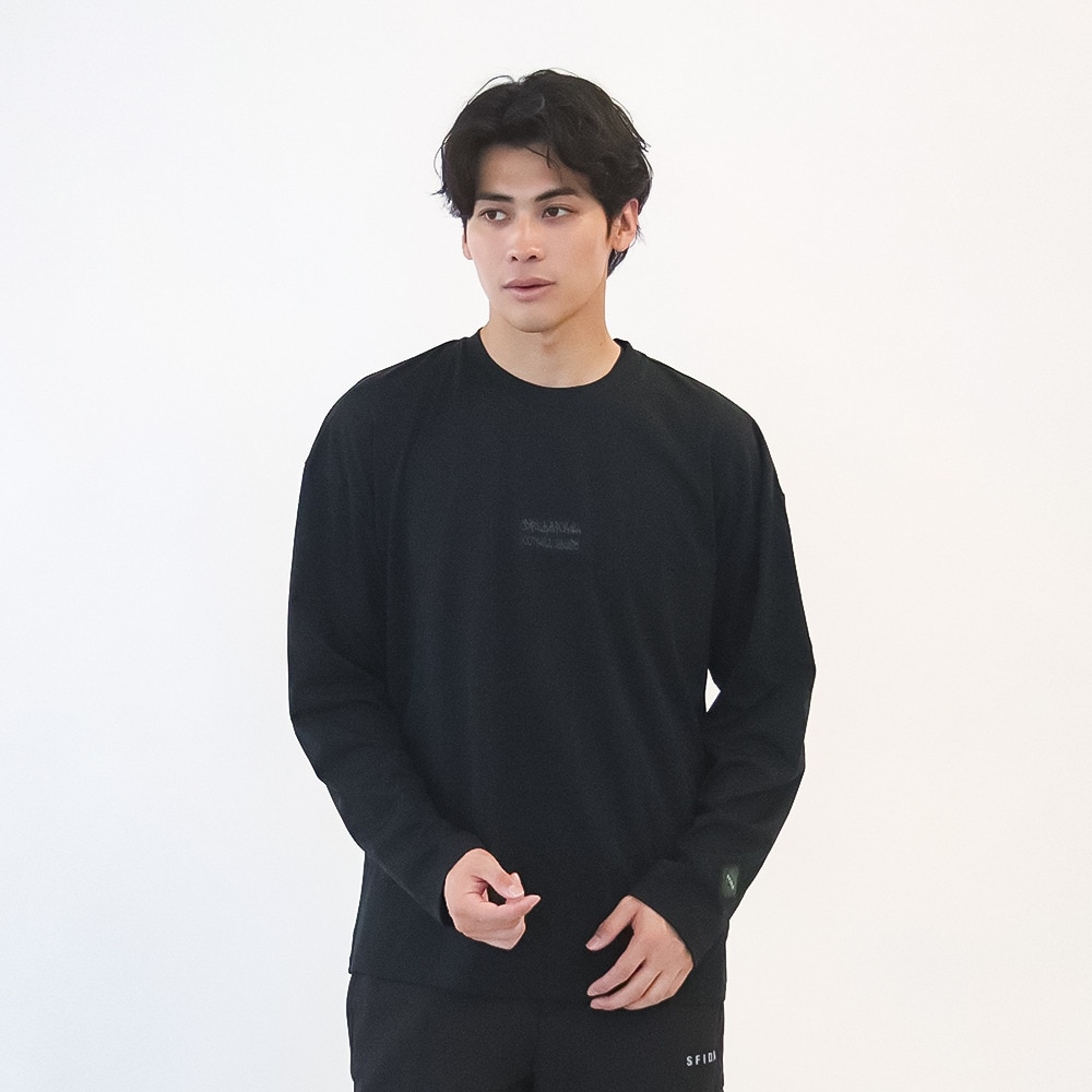 スフィーダ（SFIDA）（メンズ、レディース）サッカー フットサルウェア SMART DRY ソリッド長袖Tシャツ SA-24516 BLK