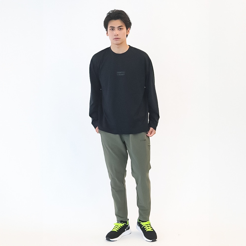 スフィーダ（SFIDA）（メンズ、レディース）サッカー フットサルウェア SMART DRY ソリッド長袖Tシャツ SA-24516 BLK