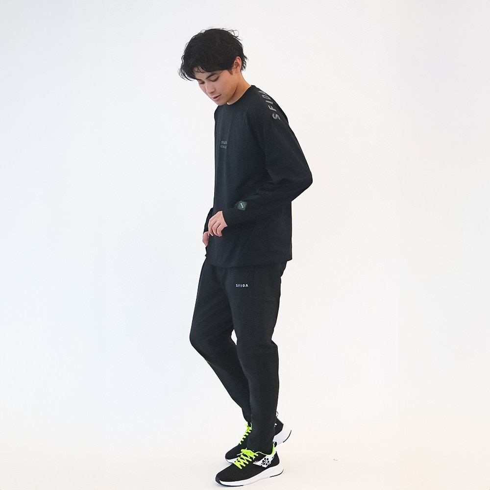 スフィーダ（SFIDA）（メンズ、レディース）サッカー フットサルウェア SMART DRY ソリッド長袖Tシャツ SA-24516 BLK