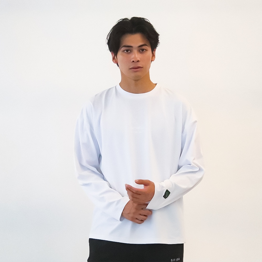 スフィーダ（SFIDA）（メンズ、レディース）サッカー フットサルウェア SMART DRY ソリッド長袖Tシャツ SA-24516 WHT
