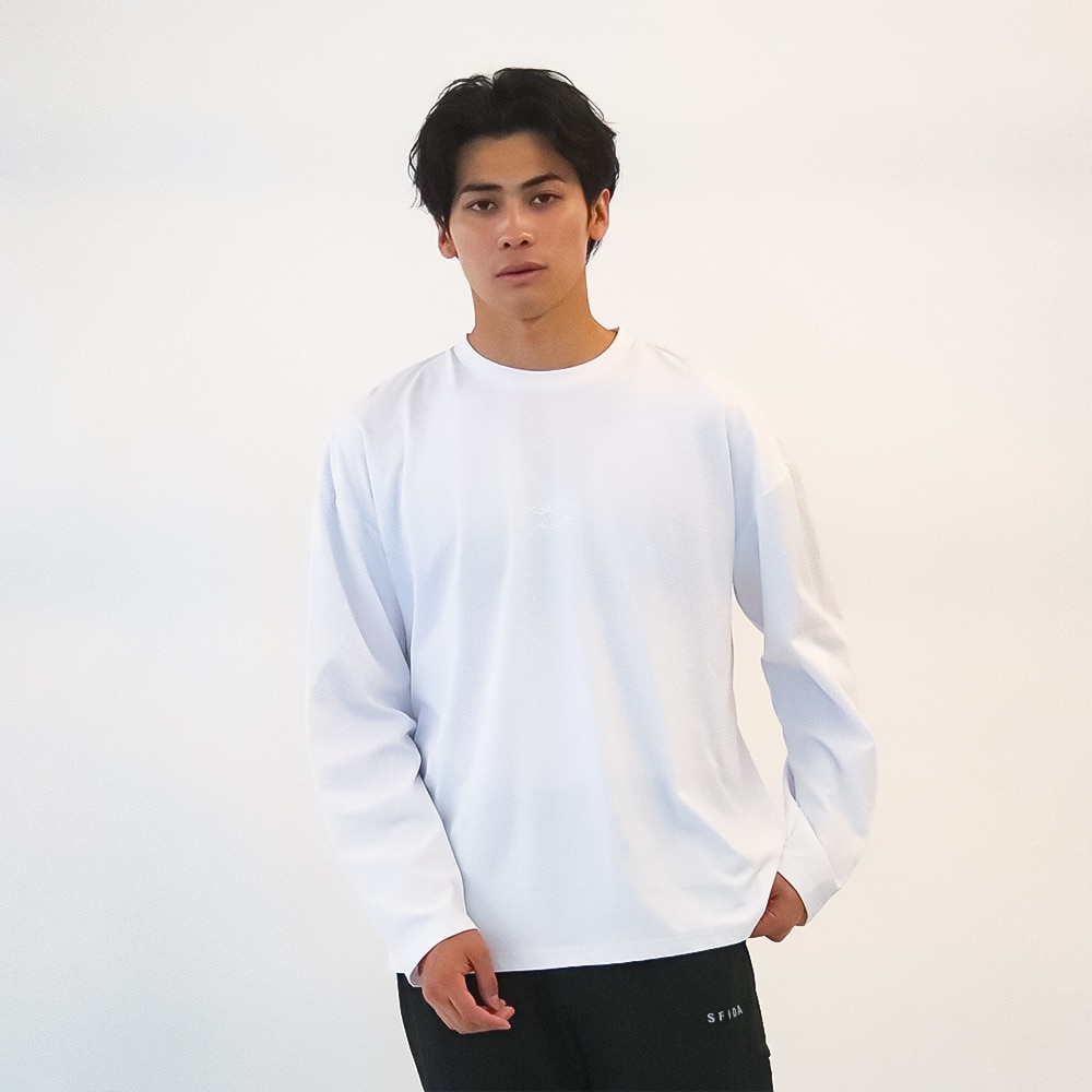スフィーダ（SFIDA）（メンズ、レディース）サッカー フットサルウェア SMART DRY ソリッド長袖Tシャツ SA-24516 WHT