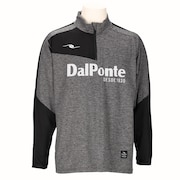 (メンズ)サッカー フットサルウェア 裏起毛 ウォーム ハーフジップ モックネックプラクティスシャツ DPZ0416-H.GRAY