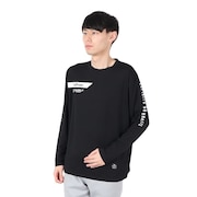 (メンズ)サッカー フットサルウェア 長袖プラTシャツ DPZ0418-BLACK