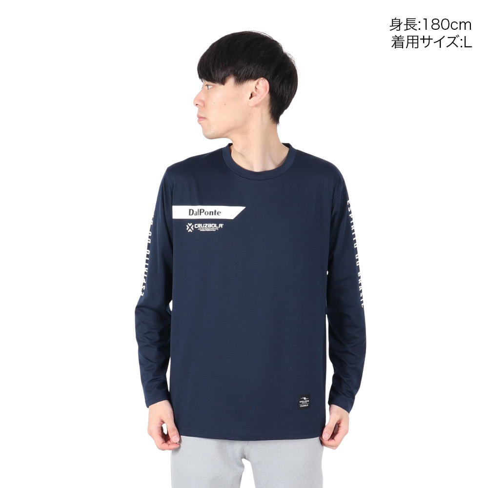 ダウポンチ（DalPonte）（メンズ）サッカー フットサルウェア 長袖プラTシャツ DPZ0418-NAVY
