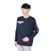 (メンズ)サッカー フットサルウェア 長袖プラTシャツ DPZ0418-NAVY