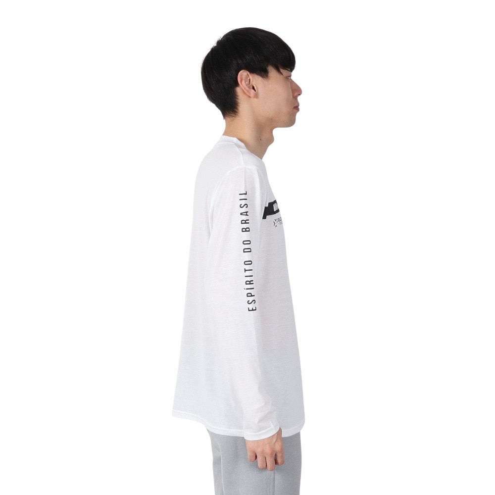 ダウポンチ（DalPonte）（メンズ）サッカー フットサルウェア 長袖プラTシャツ DPZ0418-WHITE