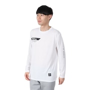 (メンズ)サッカー フットサルウェア 長袖プラTシャツ DPZ0418-WHITE