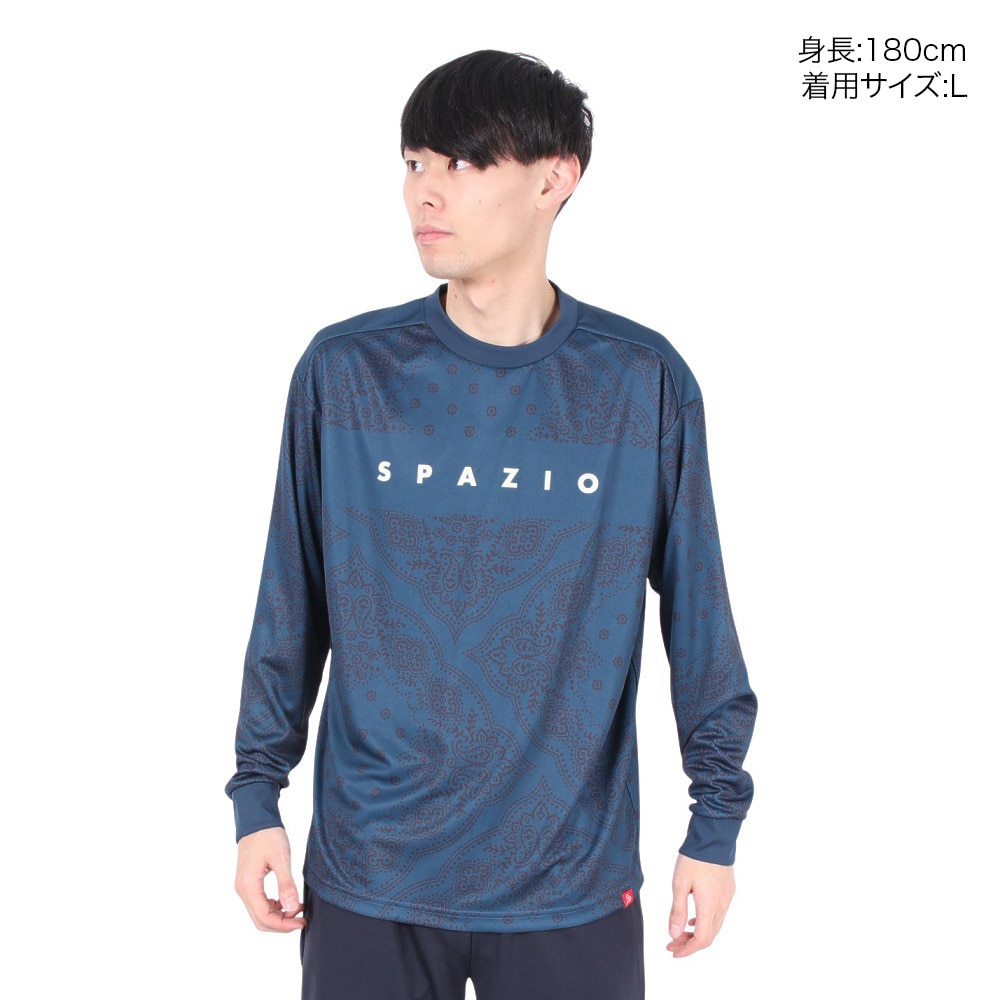 スパッツィオ（SPAZIO）（メンズ、レディース）サッカー フットサルウェア オーバーサイズ 長袖バンダナ プラシャツ GE-1000-21