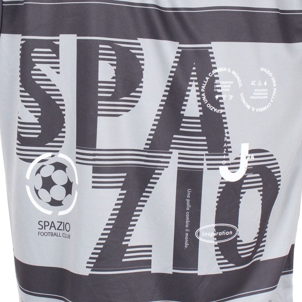 スパッツィオ（SPAZIO）（メンズ、レディース）サッカー フットサルウェア オーバーサイズ 長袖 ボーダープラシャツ GE-1005-02