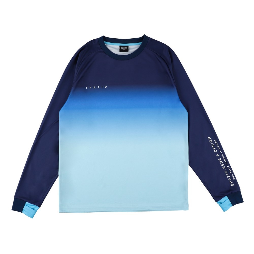 スパッツィオ（SPAZIO）（メンズ、レディース）サッカー フットサルウェア グラデーション ロングスリーブ プラシャツ GE-1020-21
