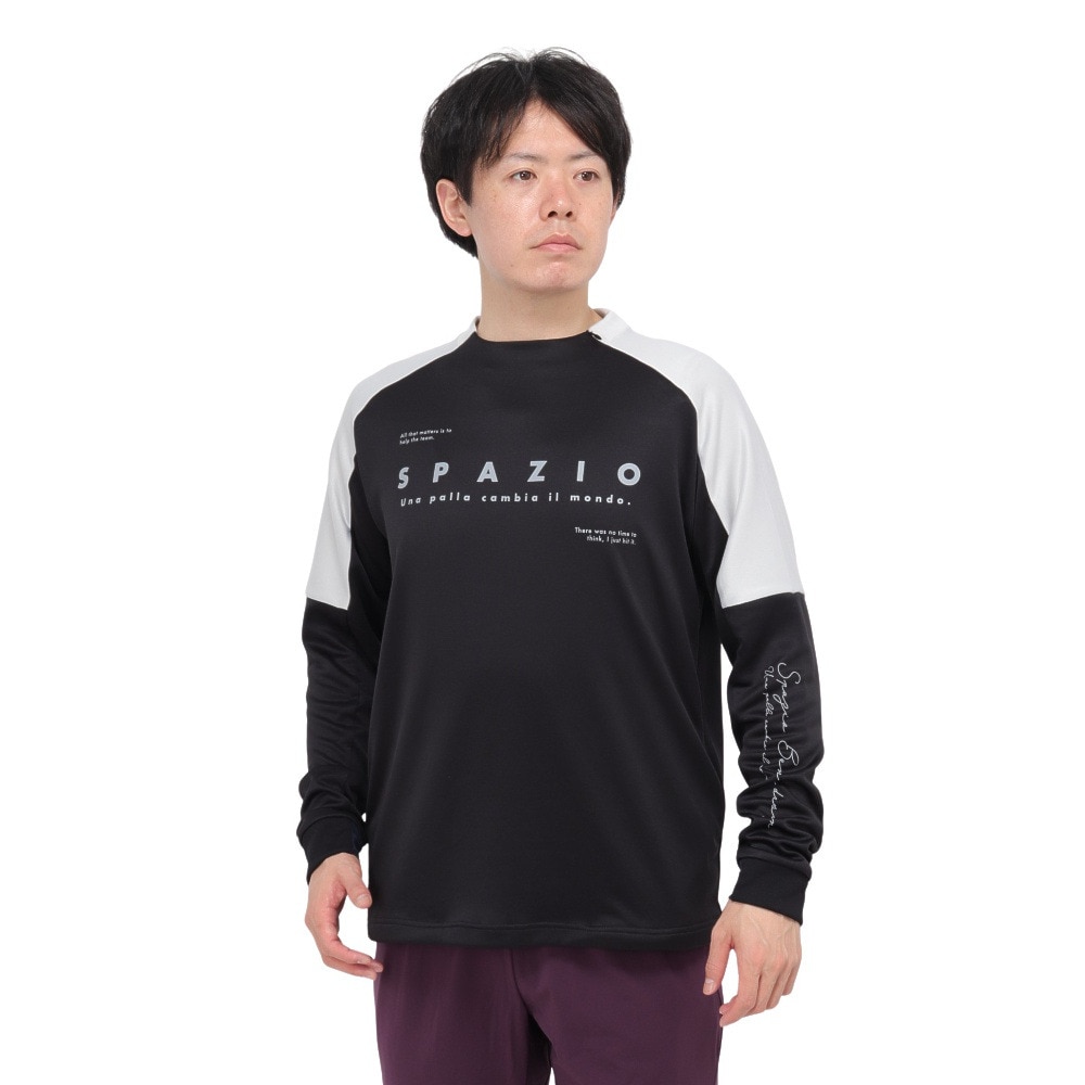 スパッツィオ（SPAZIO）（メンズ、レディース）サッカー フットサルウェア 袖パネル ミッド トレーニングトップ GE-1036-02