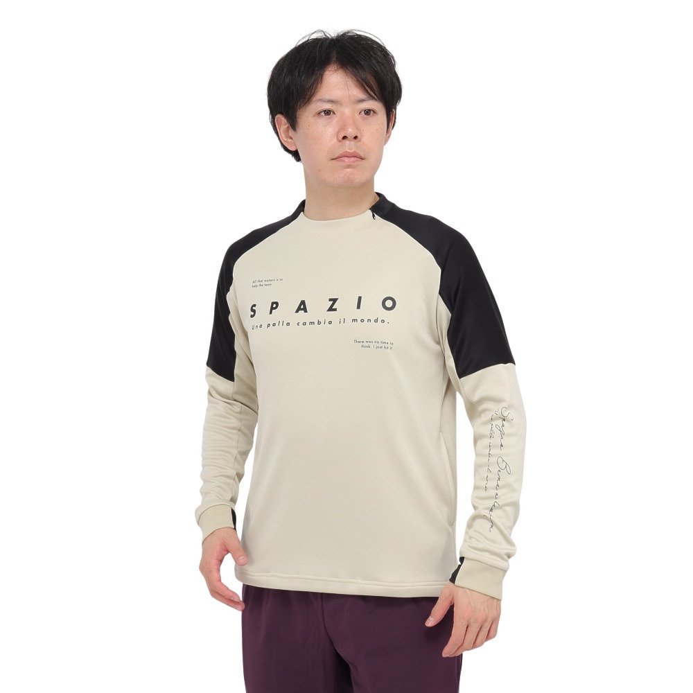 スパッツィオ（SPAZIO）（メンズ、レディース）サッカー フットサルウェア 袖パネル ミッド トレーニングトップ GE-1036-09