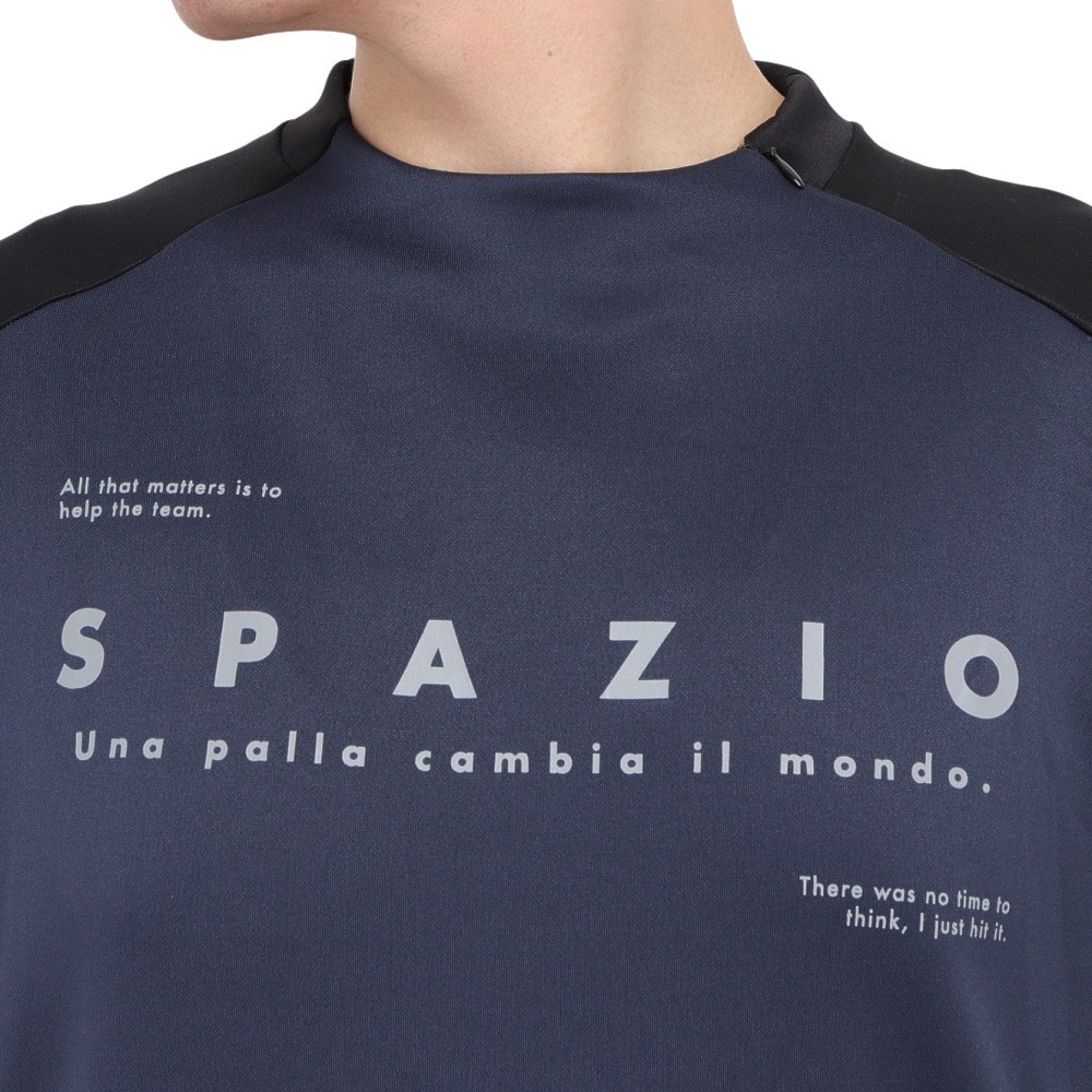 スパッツィオ（SPAZIO）（メンズ、レディース）サッカー フットサルウェア 袖パネル ミッド トレーニングトップ GE-1036-21