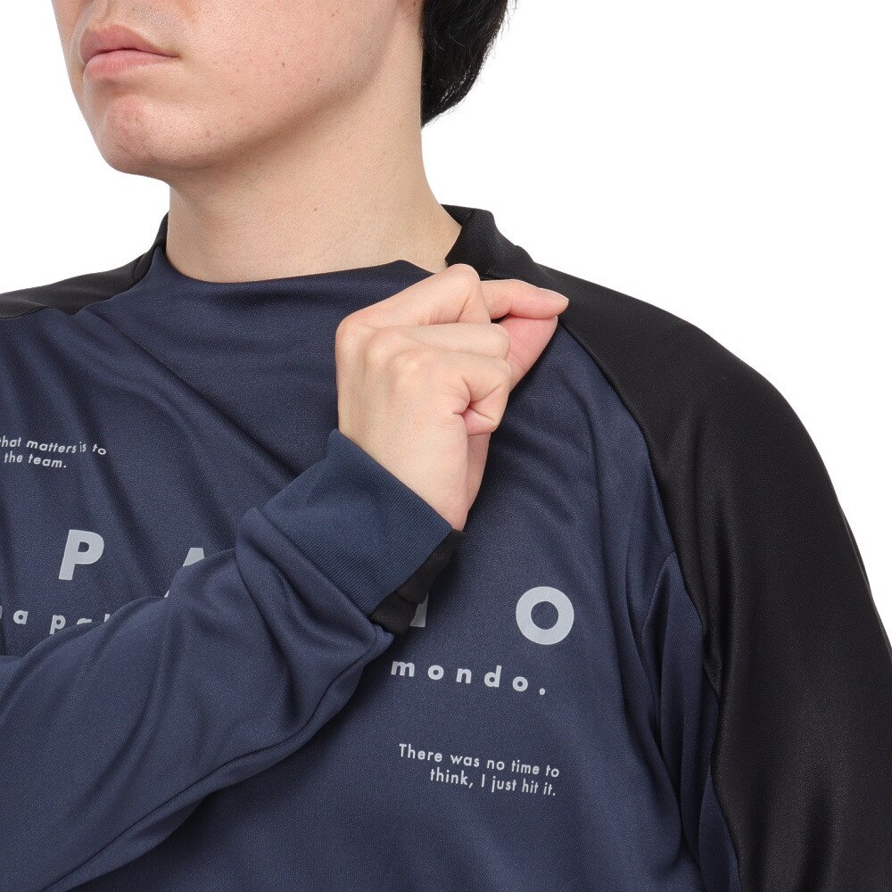 スパッツィオ（SPAZIO）（メンズ、レディース）サッカー フットサルウェア 袖パネル ミッド トレーニングトップ GE-1036-21