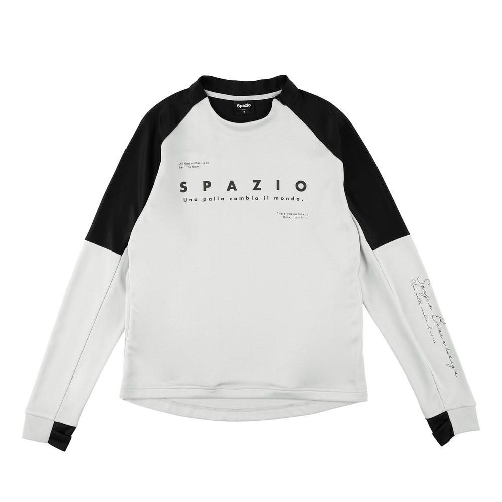 スパッツィオ（SPAZIO）（メンズ、レディース）サッカー フットサルウェア 袖パネル ミッド トレーニングトップ GE-1036-45