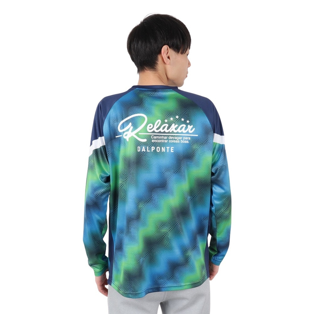 ダウポンチ（DalPonte）（メンズ）サッカー フットサルウェア RX 昇華 長袖プラシャツ DPZRX208-NAVY
