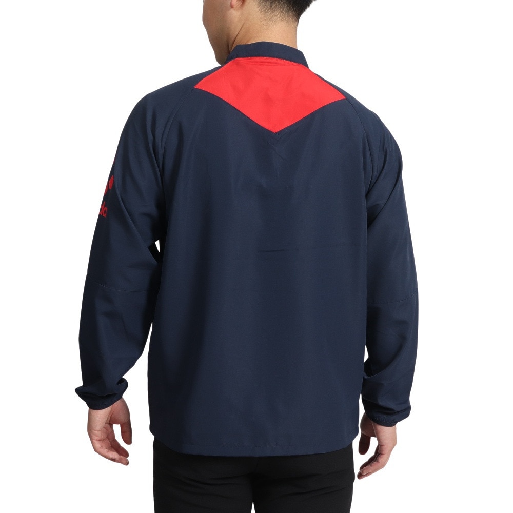 スフィーダ（SFIDA）（メンズ）サッカー フットサルウェア Challenger Thermotect 1/4ジップピステトップ SA-22510 NVY/RED