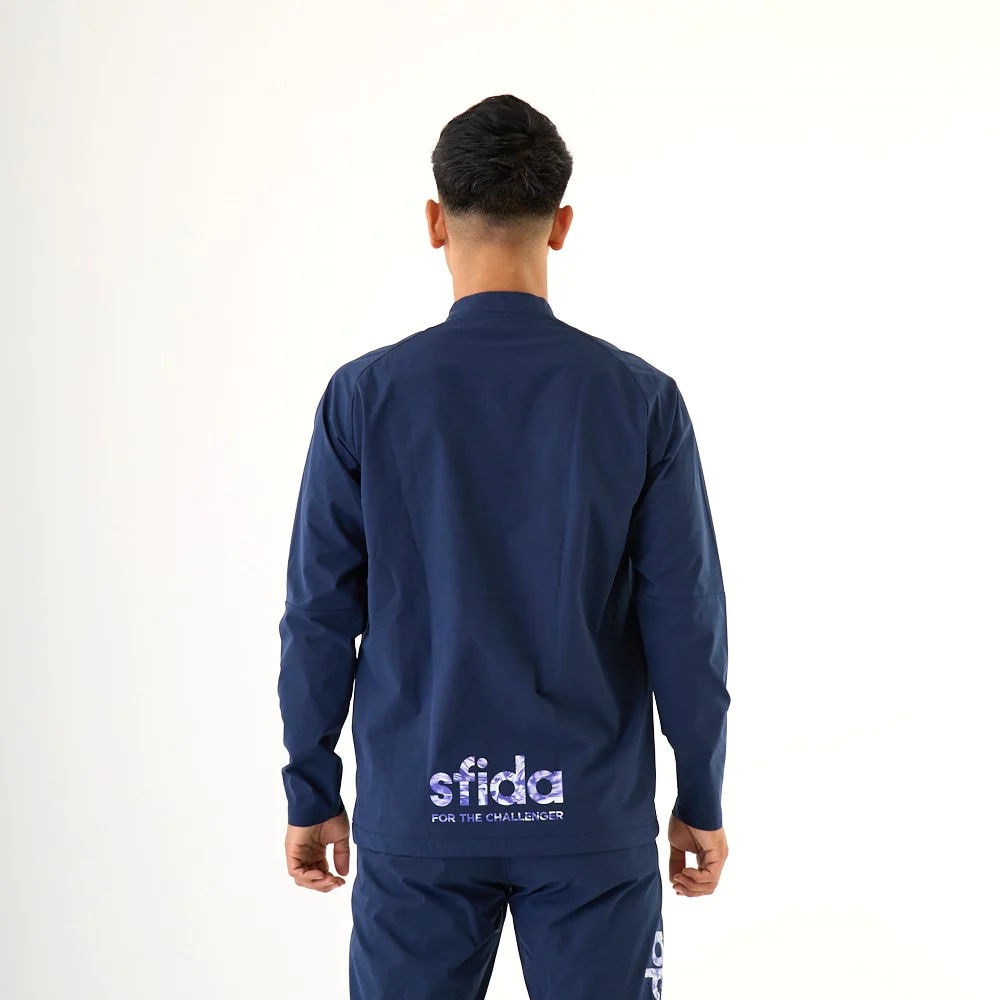 スフィーダ（SFIDA）（メンズ）サッカー フットサルウェア Challenger Thermotect ストレッチウインドハーフジップトップ SA-23507 NVY