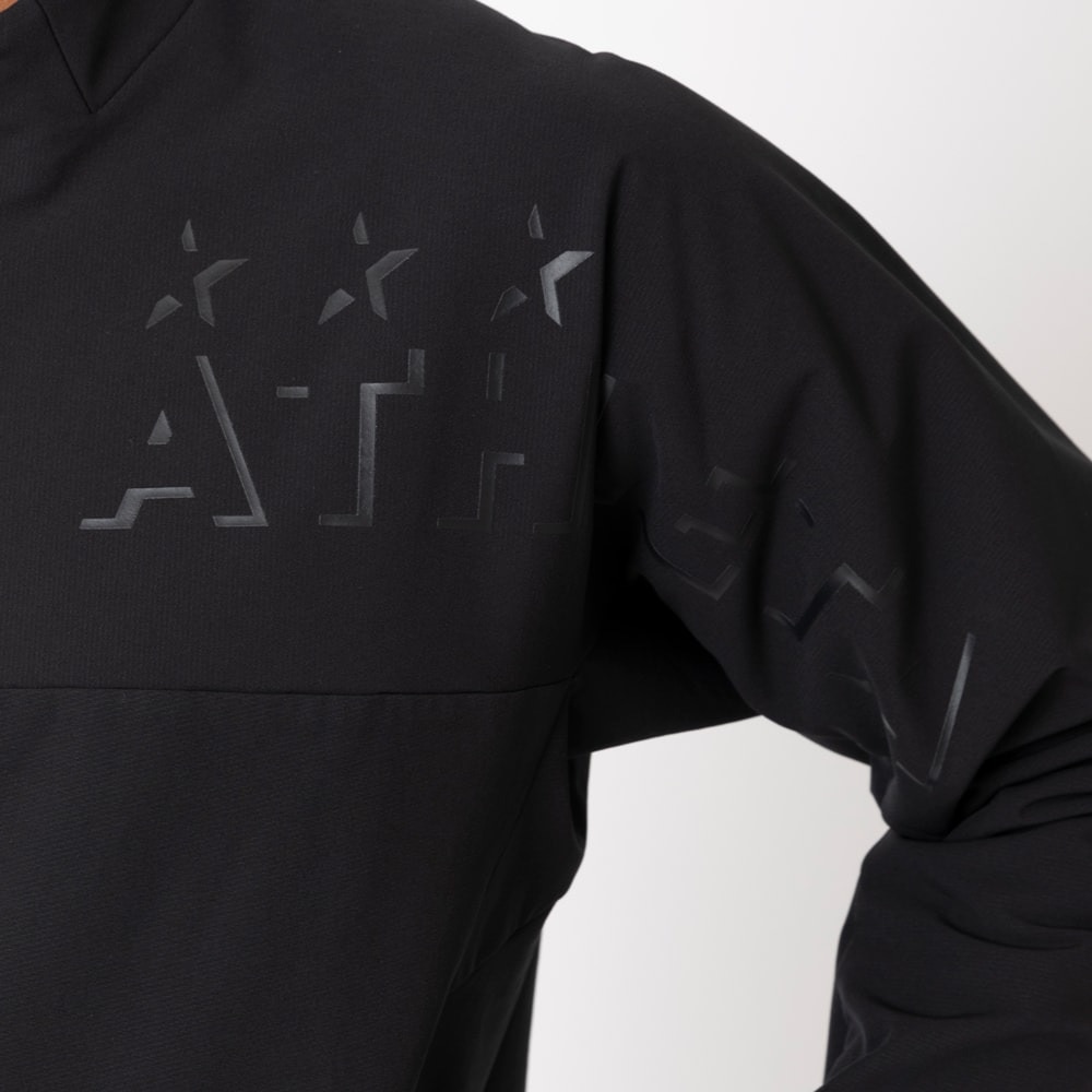 アスレタ（ATHLETA）（メンズ）サッカー フットサルウェア ウォームテックソフトシェルシャツ REI-1158 BLK