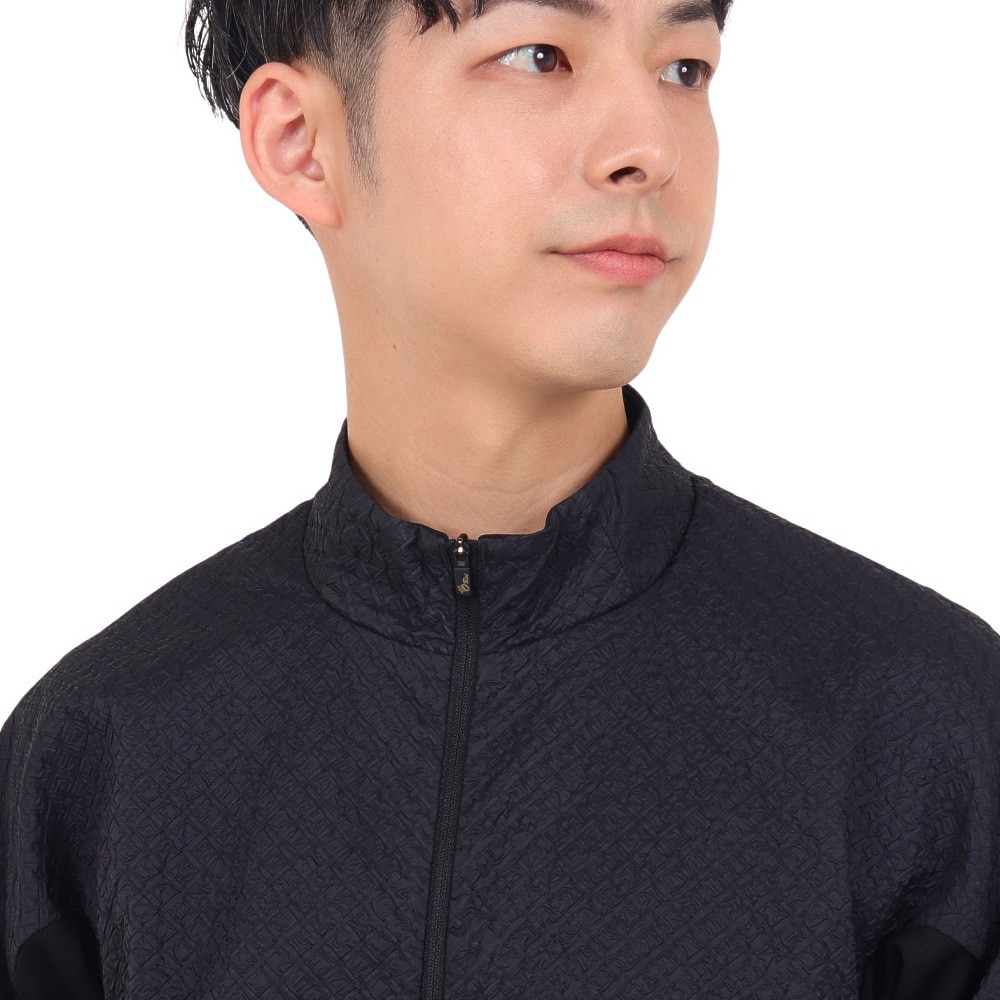 アスレタ（ATHLETA）（メンズ）サッカー フットサルウェア ハイブリッド3Dエンボスジャケット REI-1162 BLK
