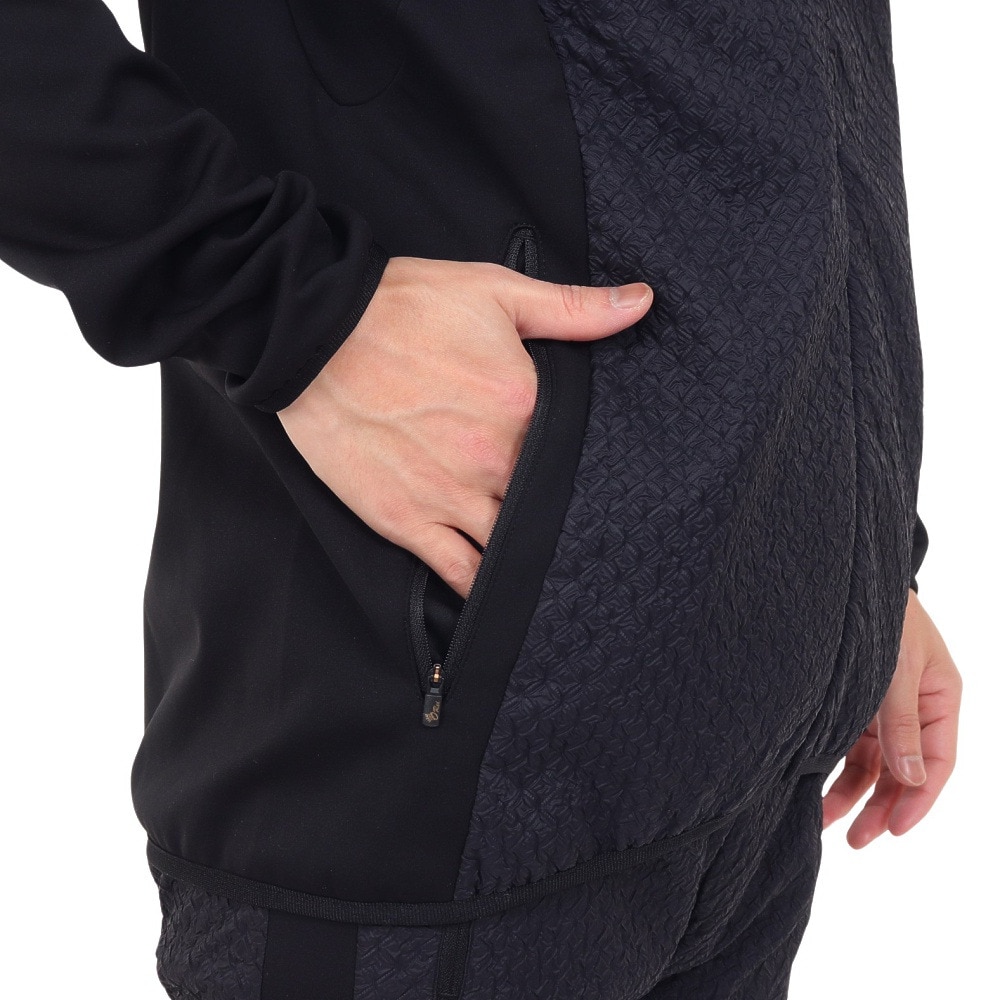 アスレタ（ATHLETA）（メンズ）サッカー フットサルウェア ハイブリッド3Dエンボスジャケット REI-1162 BLK