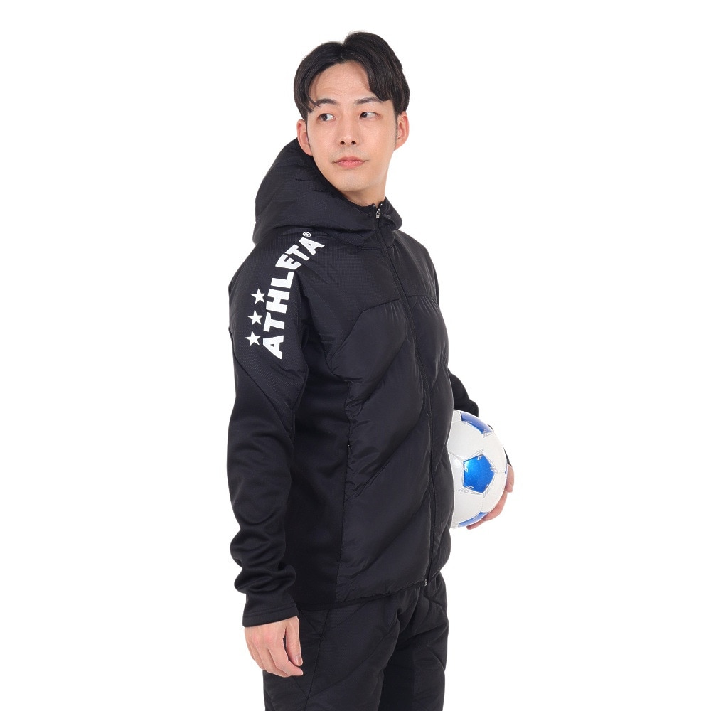 アスレタ（ATHLETA）（メンズ）サッカー フットサルウェア 中綿ウォームジャケット 4153 BLK