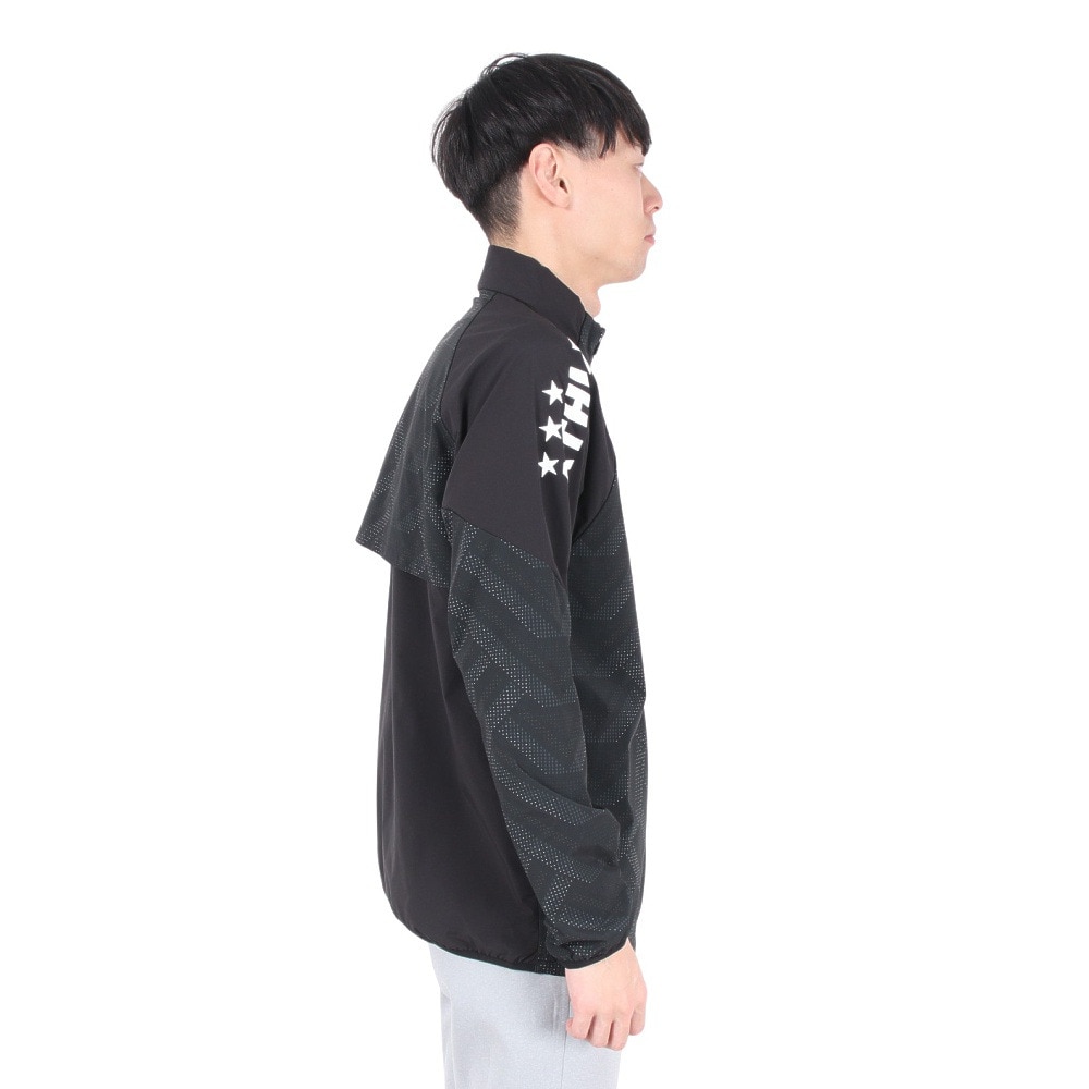 アスレタ（ATHLETA）（メンズ）サッカー フットサルウェア 裏地付きストレッチウインドジャケット24f 02415 BLK
