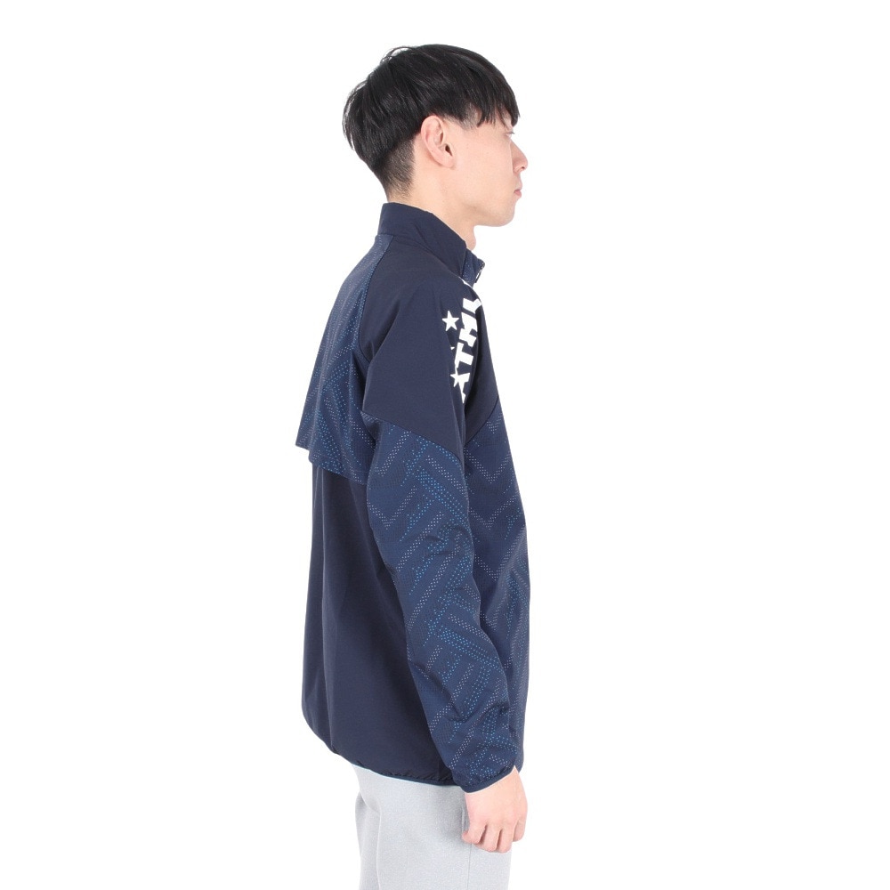 アスレタ（ATHLETA）（メンズ）サッカー フットサルウェア 裏地付きストレッチウインドジャケット24f 02415 NVY