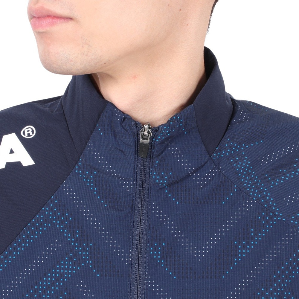 アスレタ（ATHLETA）（メンズ）サッカー フットサルウェア 裏地付きストレッチウインドジャケット24f 02415 NVY
