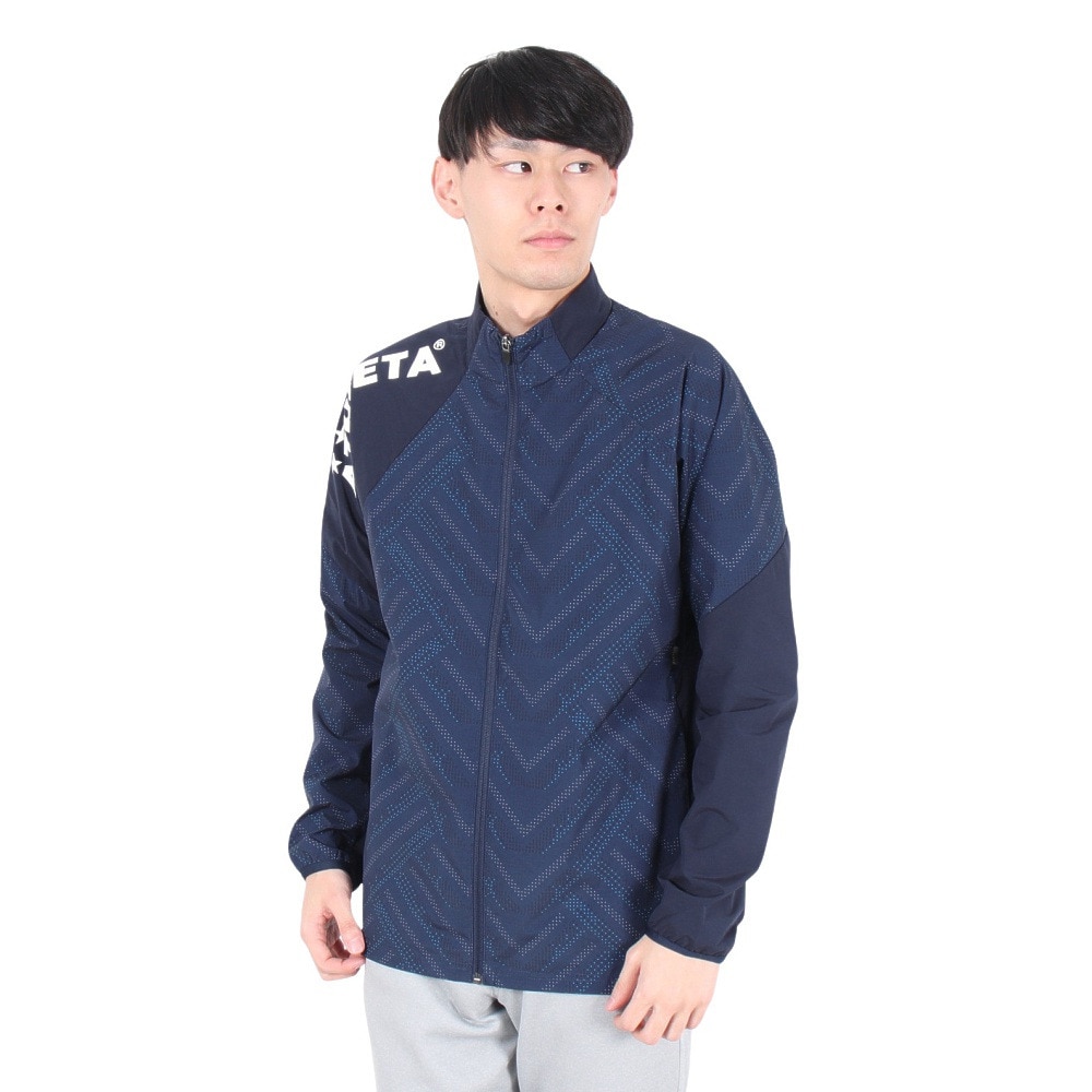 アスレタ（ATHLETA）（メンズ）サッカー フットサルウェア 裏地付きストレッチウインドジャケット24f 02415 NVY