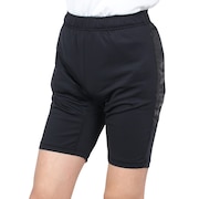 (メンズ)サッカー フットサルウェア トレーニングジャージハーフパンツ 2364 BLK