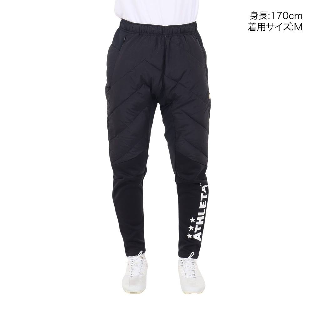 アスレタ（ATHLETA）（メンズ）サッカー フットサルウェア 中綿ウォームパンツ 4154 BLK