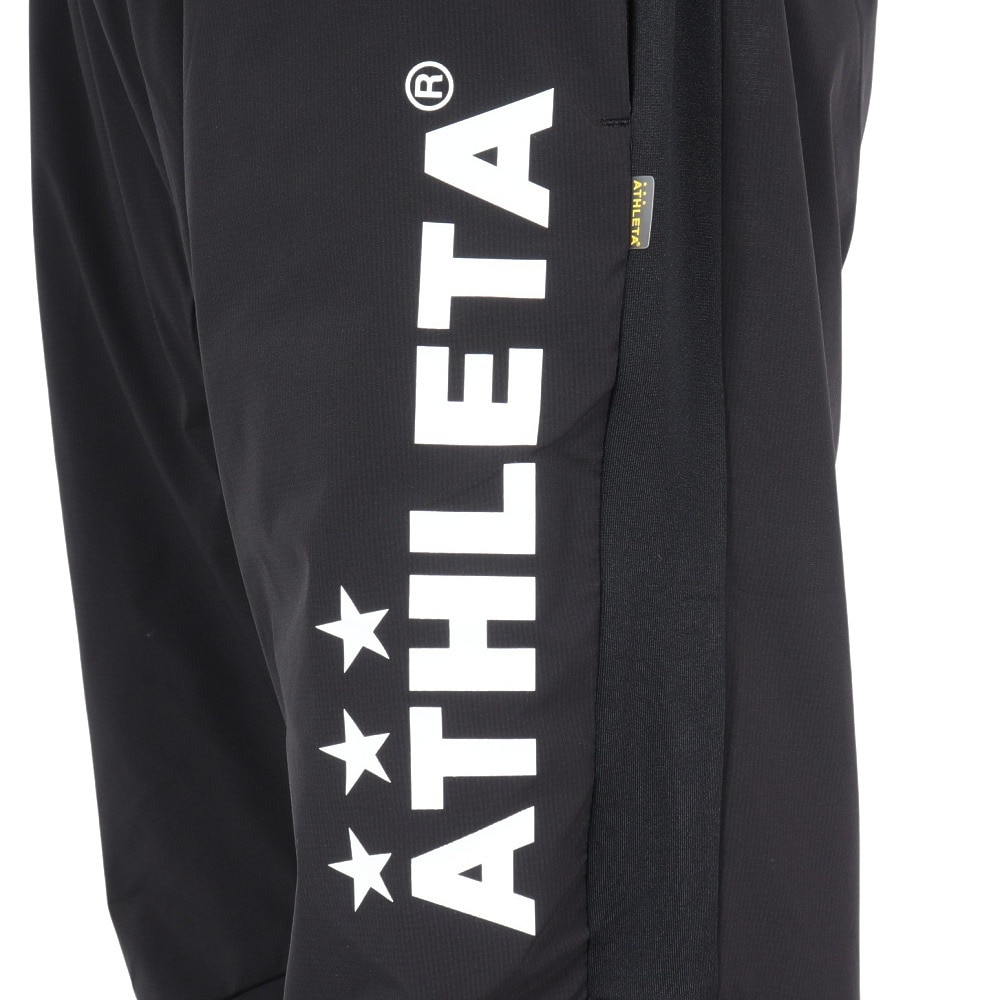 アスレタ（ATHLETA）（メンズ、レディース）サッカー フットサルウェア 裏地付き ストレッチ ウインドパンツ 2416 BLK