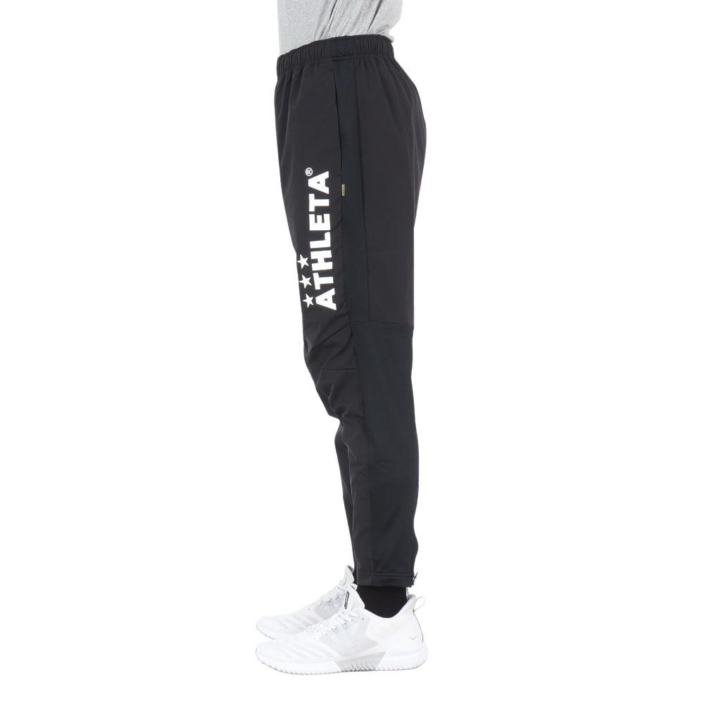 アスレタ（ATHLETA）（メンズ、レディース）サッカー フットサルウェア 裏地付き ストレッチ ウインドパンツ 2416 BLK
