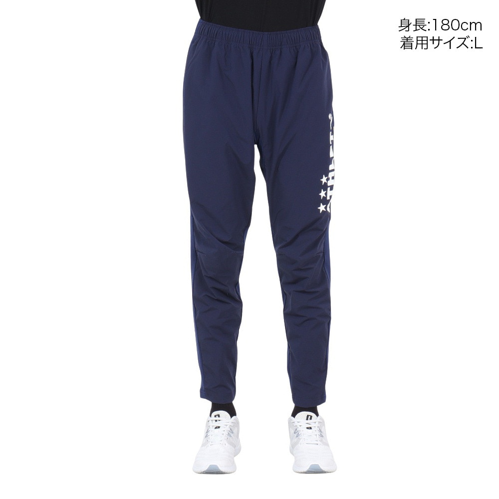 アスレタ（ATHLETA）（メンズ、レディース）サッカー フットサルウェア 裏地付き ストレッチ ウインドパンツ 2416 NVY
