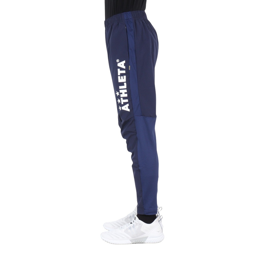アスレタ（ATHLETA）（メンズ、レディース）サッカー フットサルウェア 裏地付き ストレッチ ウインドパンツ 2416 NVY