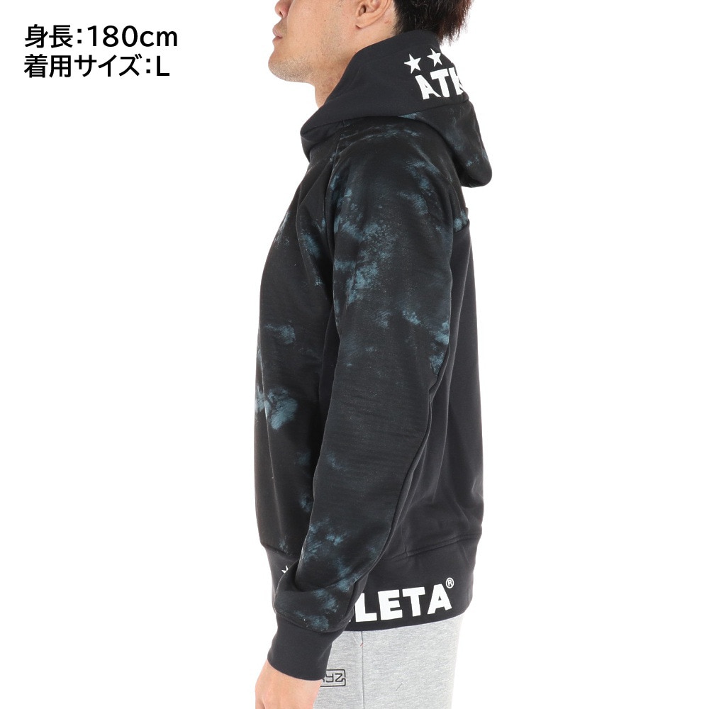 アスレタ（ATHLETA）（メンズ）防風スウェットパーカー 3356 BLK スポーツウェア