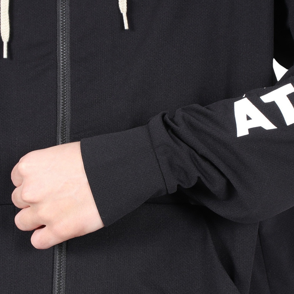 アスレタ（ATHLETA）（メンズ）カラー杢スウェットZIPパーカー 3359 BLK スポーツウェア 速乾