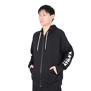 アスレタ（ATHLETA）（メンズ）カラー杢スウェットZIPパーカー 3359 BLK スポーツウェア