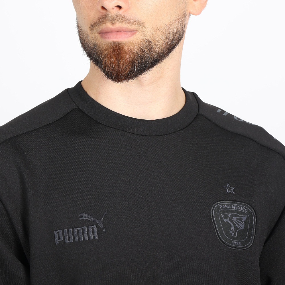 プーマ（PUMA）（メンズ）サッカー フットサルウェア PM ニット クルーネック スウェットシャツ 65836401 速乾
