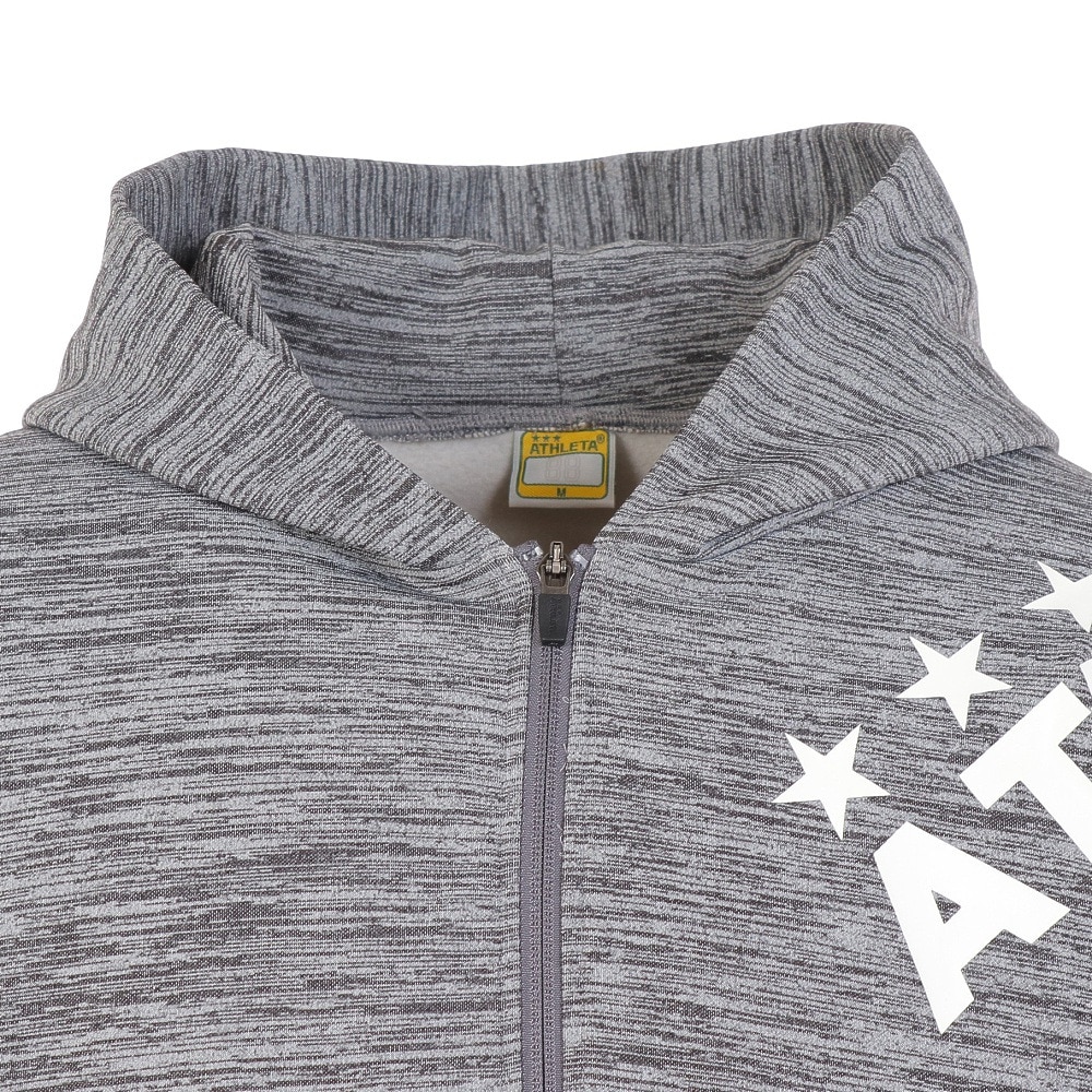 アスレタ（ATHLETA）（メンズ）サッカー フットサルウェア スウェットフルジップパーカー 3377 CGRY