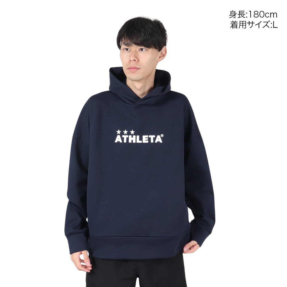 アスレタ（ATHLETA）（メンズ）サッカー フットサルウェア スウェットパーカー 3378 NVY