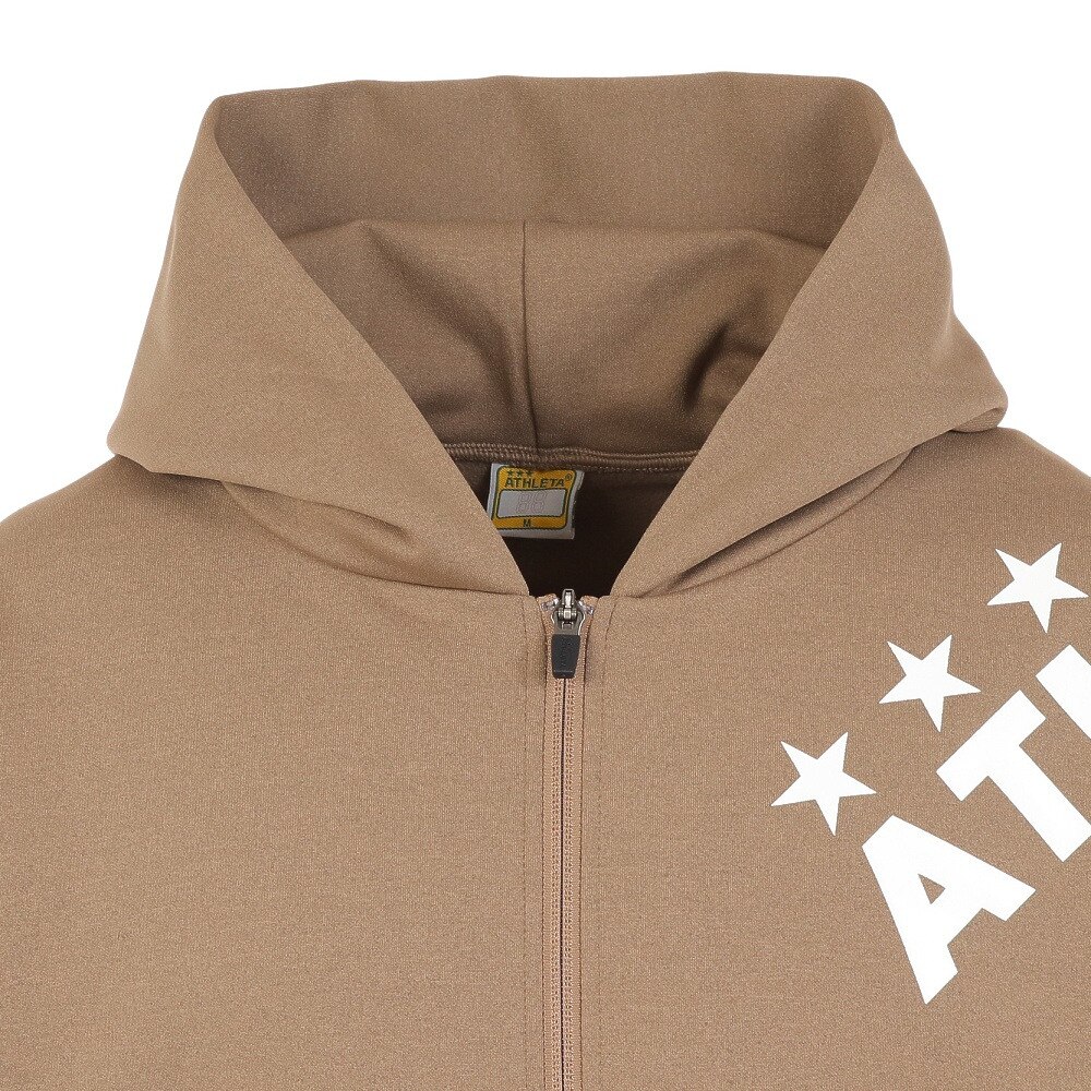アスレタ（ATHLETA）（メンズ）サッカー フットサルウェア スウェット フルジップパーカー 3377 BEG
