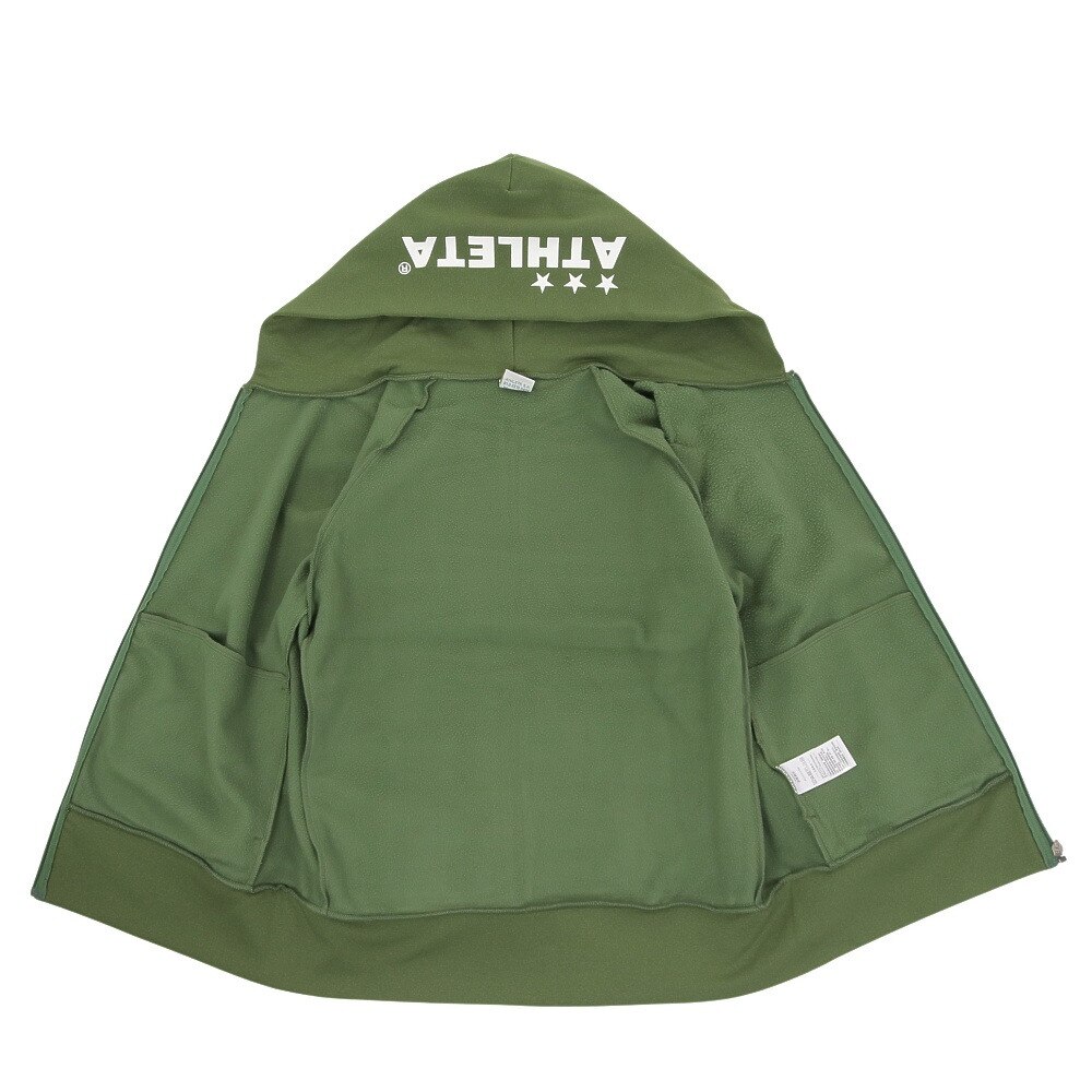 アスレタ（ATHLETA）（メンズ）サッカー フットサルウェア スウェット フルジップパーカー 3377 KHK