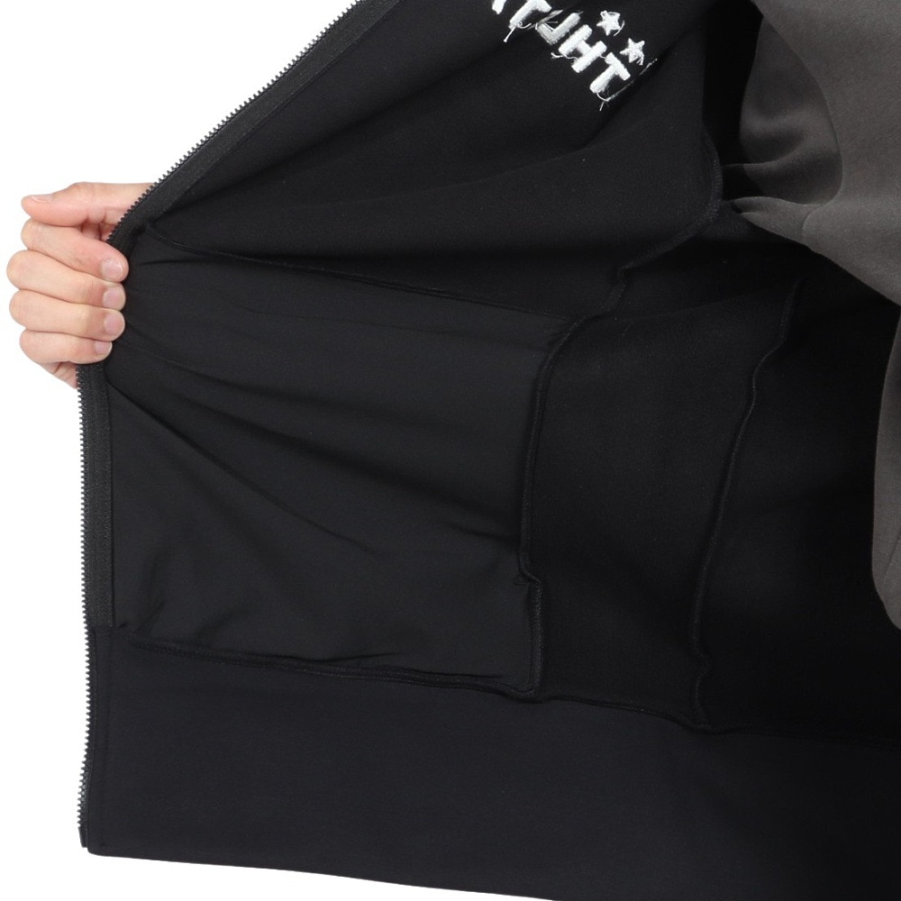 アスレタ（ATHLETA）（メンズ）サッカー フットサルウェア 防風スウェット ジップパーカー 3389 BLKBLK