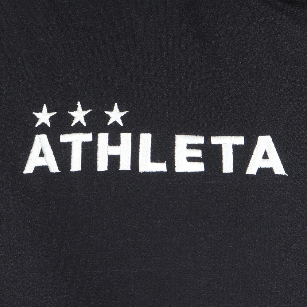 アスレタ（ATHLETA）（メンズ）サッカー フットサルウェア 防風スウェット ジップパーカー 3389 BLKBLK