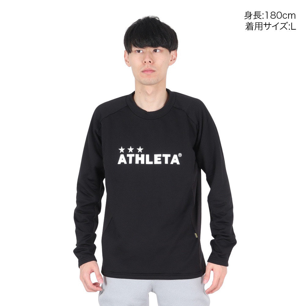 アスレタ（ATHLETA）（メンズ、レディース）サッカー フットサルウェア グリッド起毛 トラックシャツ 4160 BLK