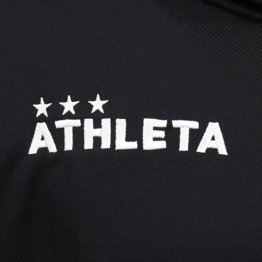 アスレタ（ATHLETA）（メンズ、レディース）サッカー フットサルウェア 裏毛 スウェットジップパーカー XE-457 BLK