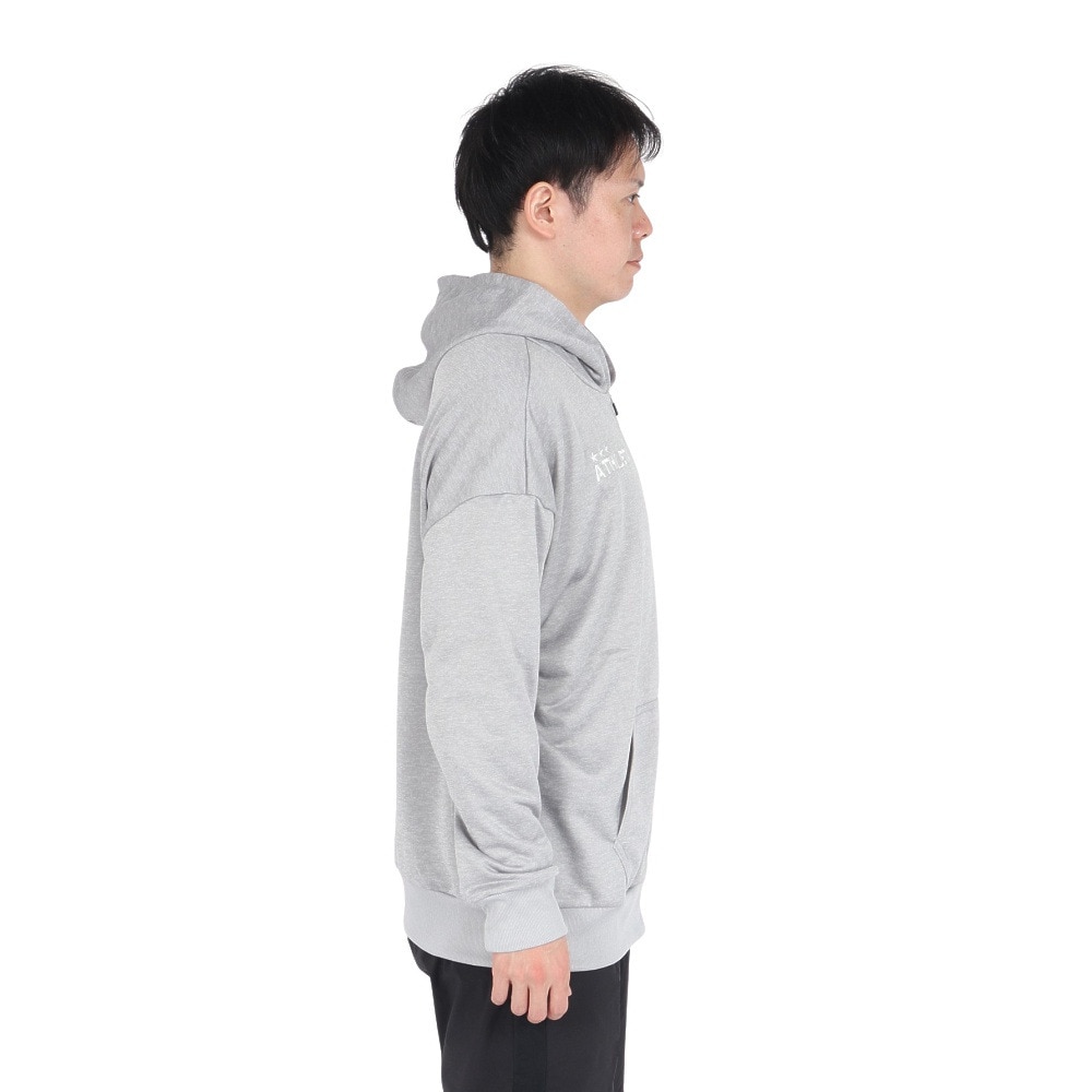 アスレタ（ATHLETA）（メンズ、レディース）サッカー フットサルウェア 裏毛 スウェットジップパーカー XE-457 GRY
